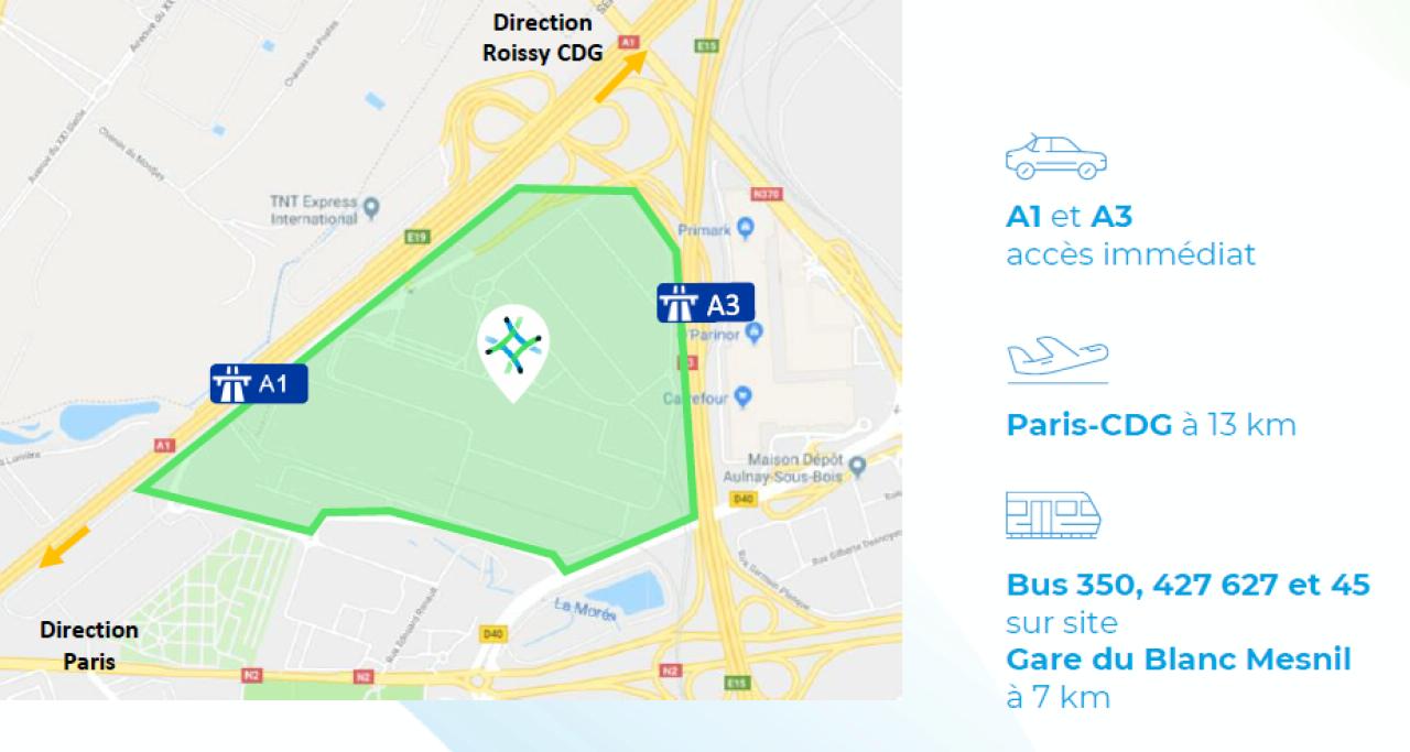 Entrepôt Aulnay-sous-Bois 2831m² Location entrepôt Aulnay-sous-Bois Seine-Saint-Denis OLLOG2425151 2